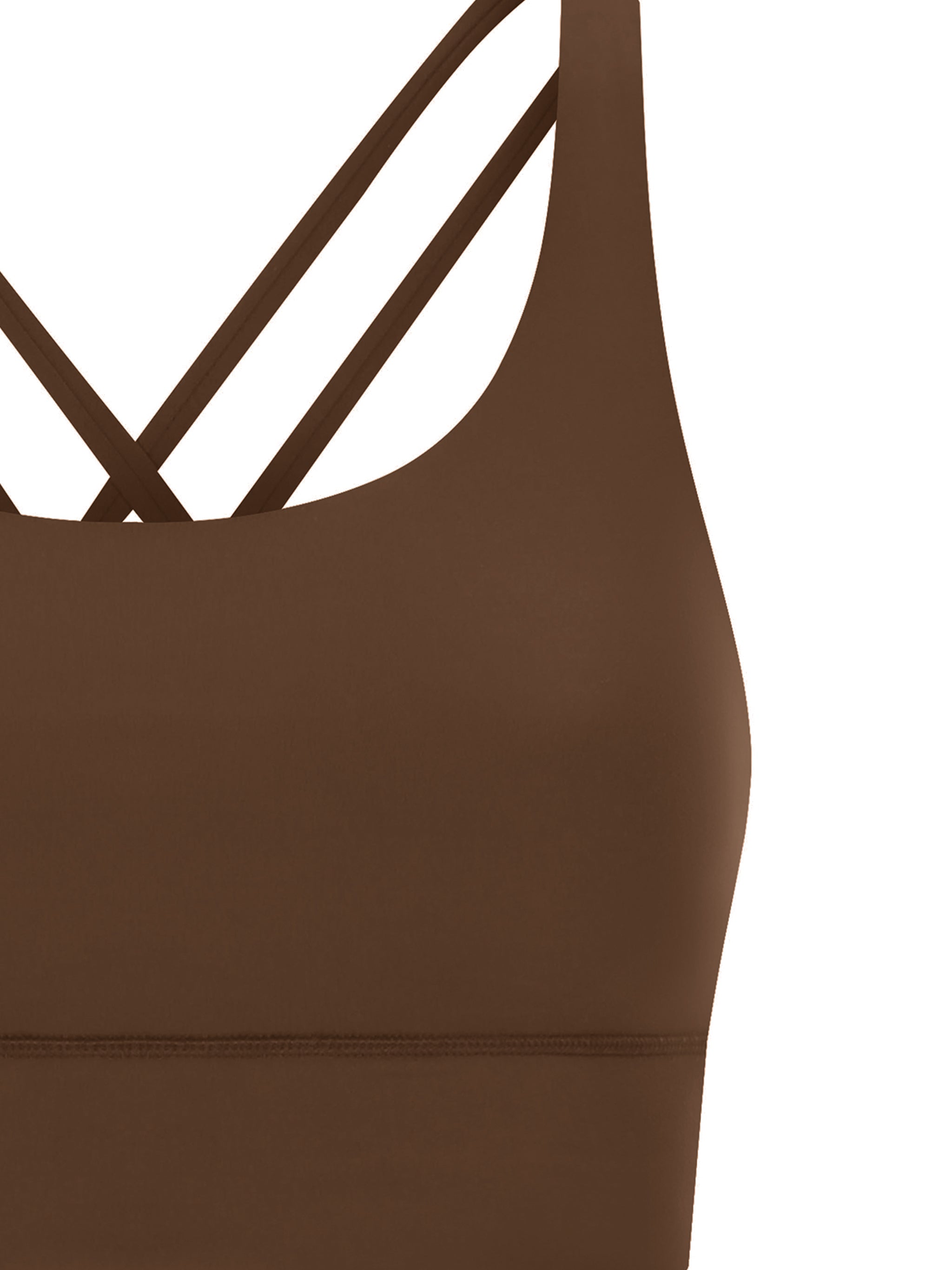 Strappy Criss-Cross Sports Bra fabric detail view 1