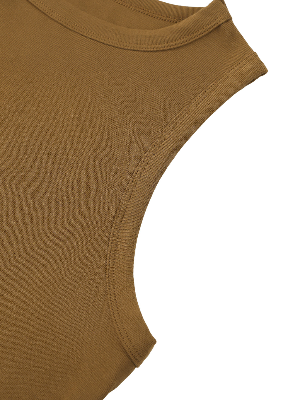 Women's Tight Crewneck Crop Tank Top fabric detail view 2