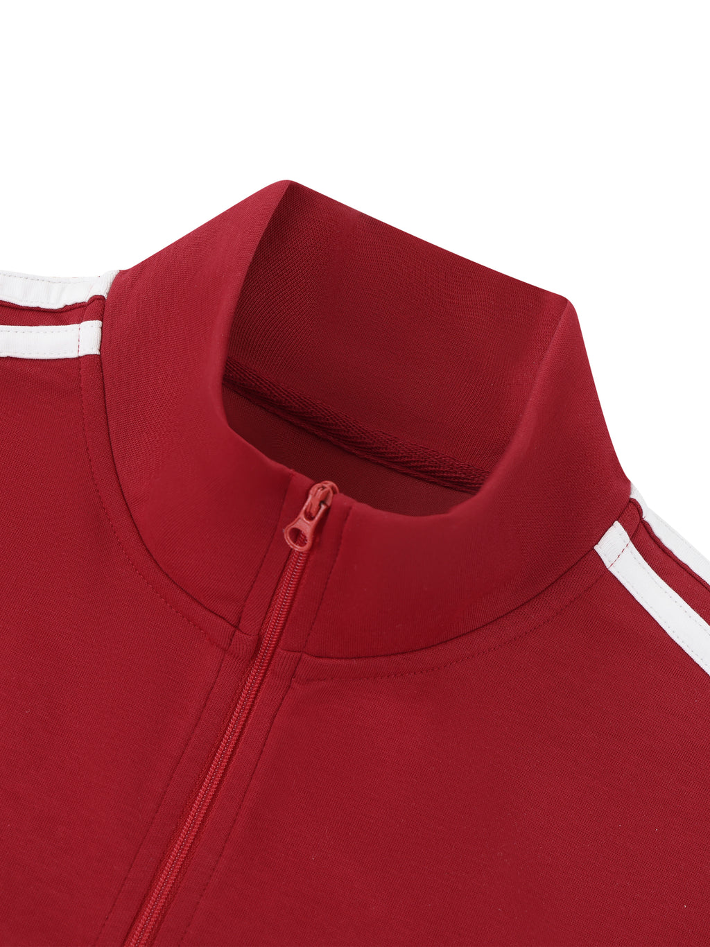 Women's Cropped Full Zip Short Sleeve T-Shirt fabric detail view 1