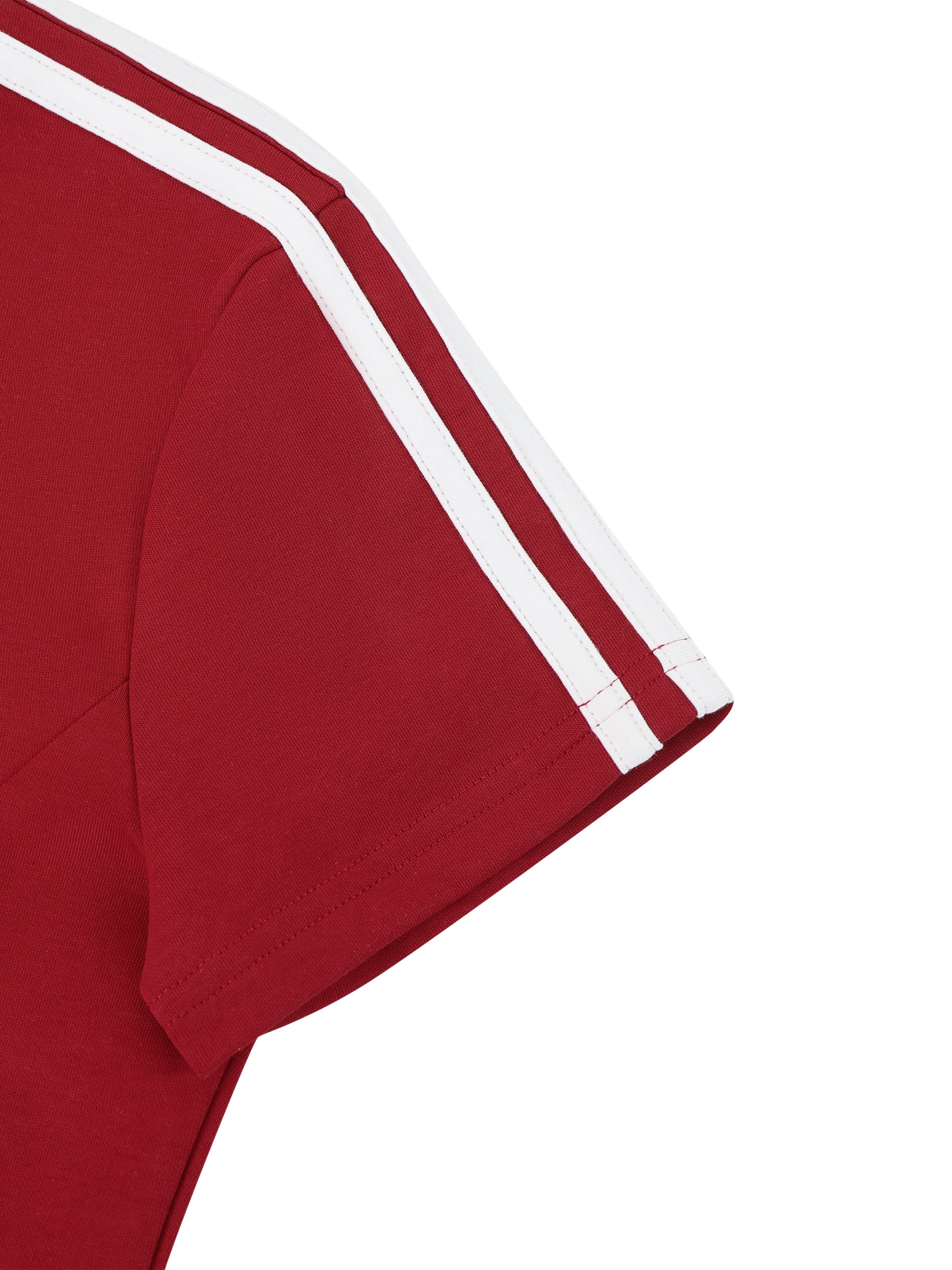Women's Cropped Full Zip Short Sleeve T-Shirt fabric detail view 3