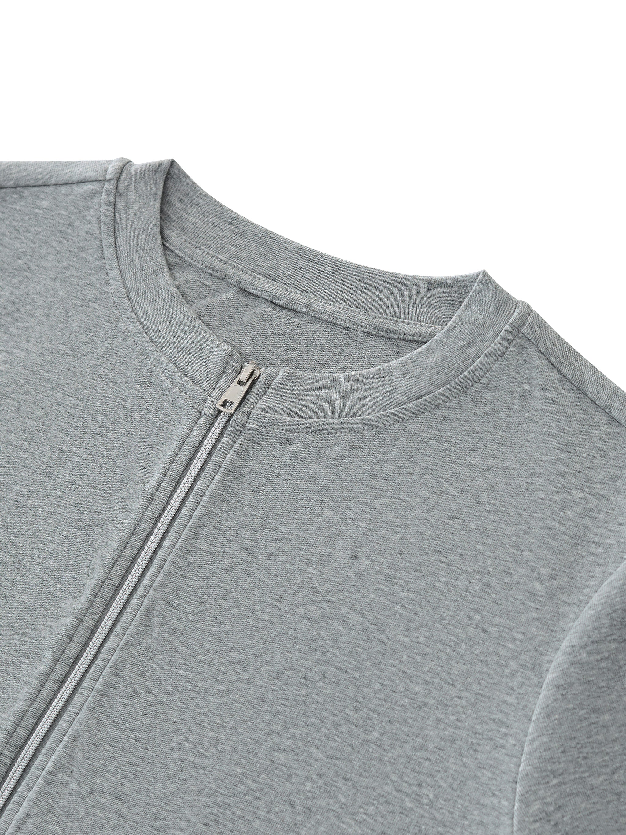 Women’s Paneling Full Zip T-Shirt fabric detail view 1