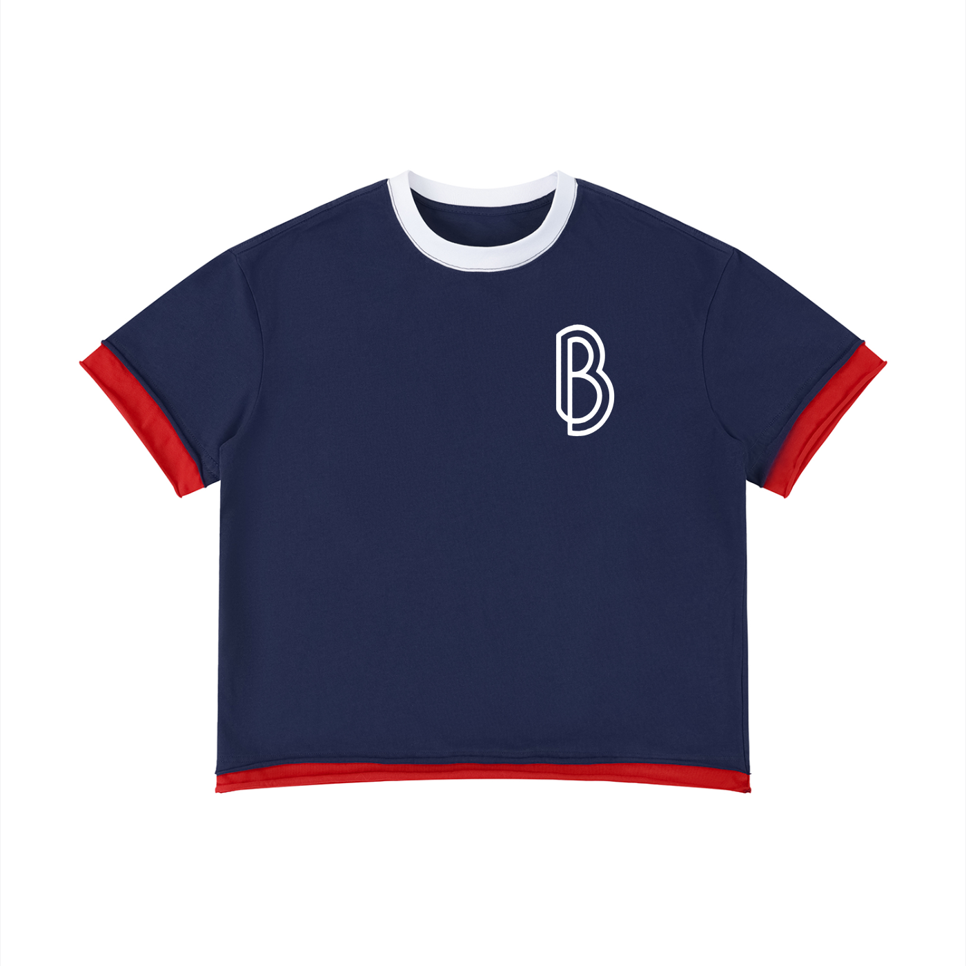 Boxy Color Block T-Shirt