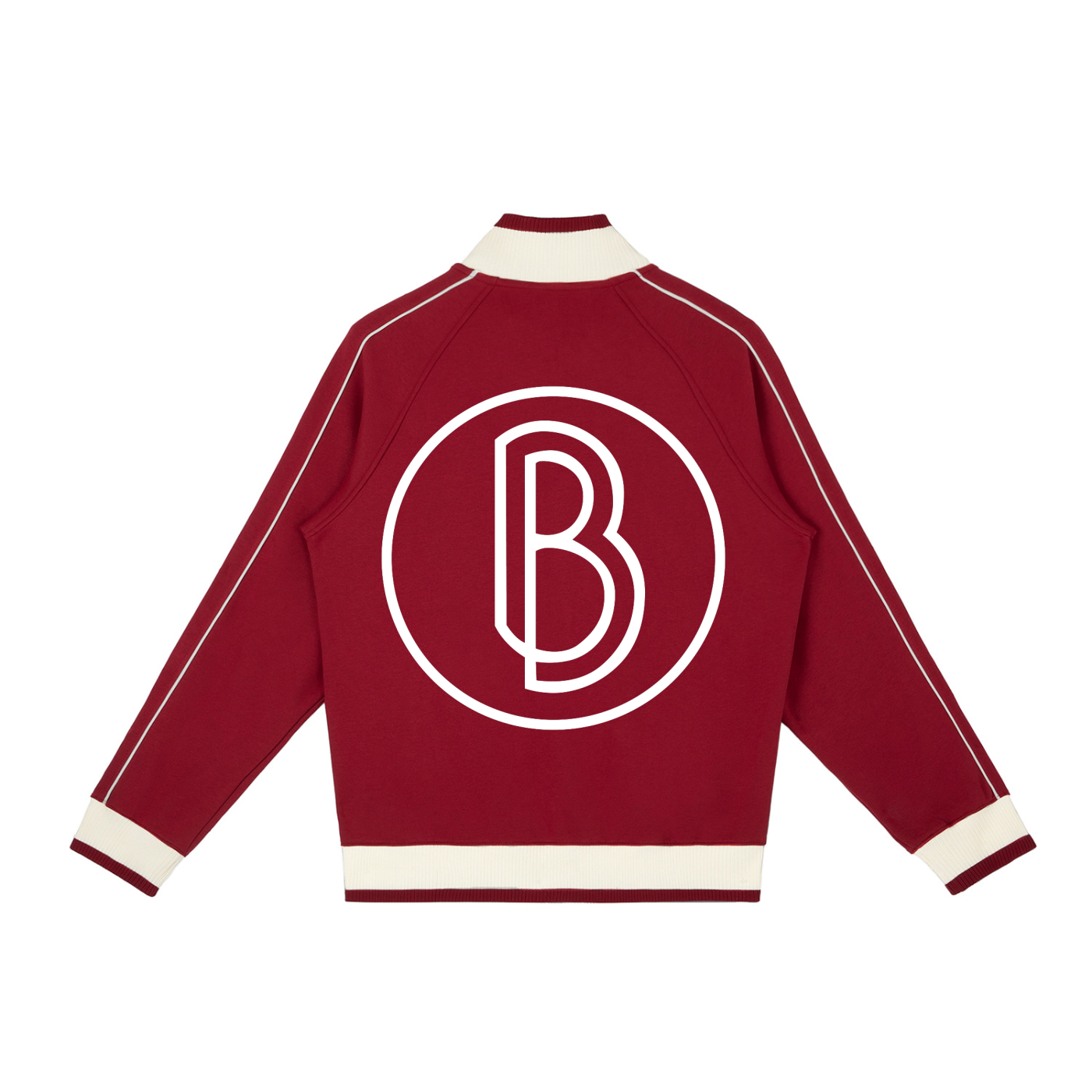 Color Block Raglan Sleeve Zip Track Jacket