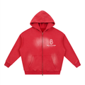 Sunfade Two-way Zipper Boxy Fleece Hoodie
