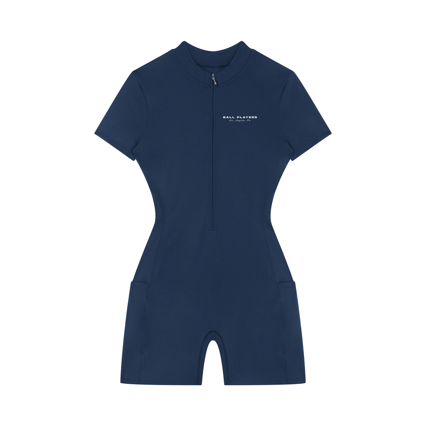 Women's Quarter-Zip Short Sleeve Romper