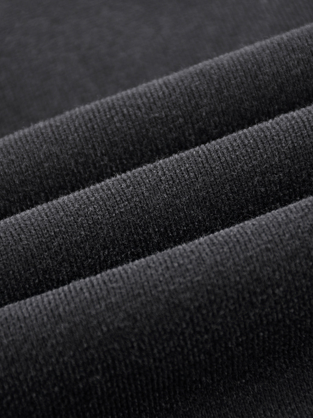 Catalog refresh 2026-09 | Fabric detail view | Vintage Washed Frayed Fleece Hoodie | Black | washed exterior fabric
