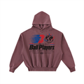 Frayed Enzyme Washed Fleece Hoodie