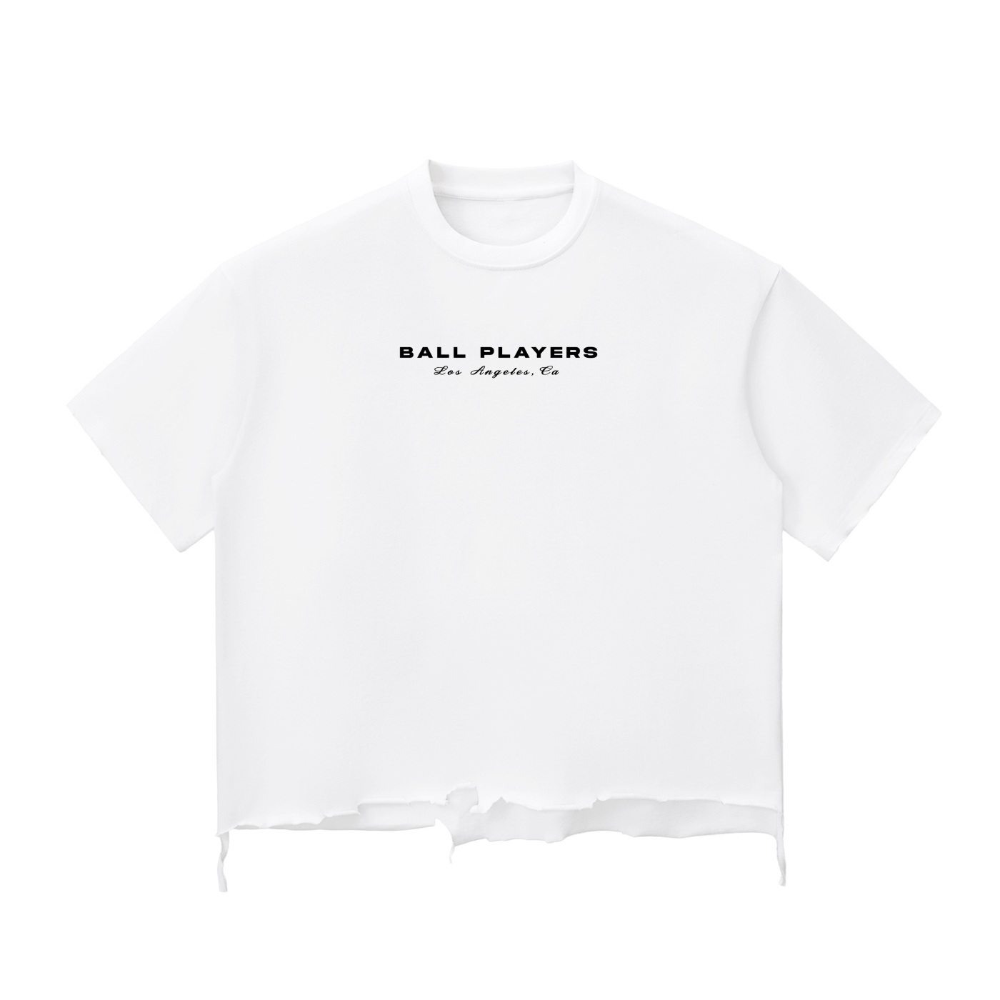 Snow Wash Raw-Hem Boxy T-shirt