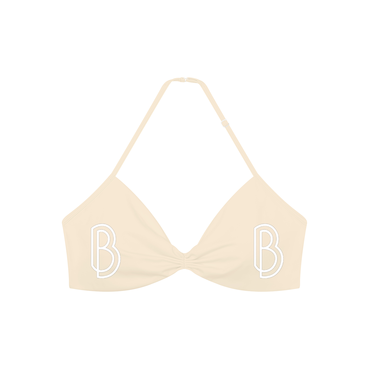 Women’s Ruched Halter-Neck Sports Bra