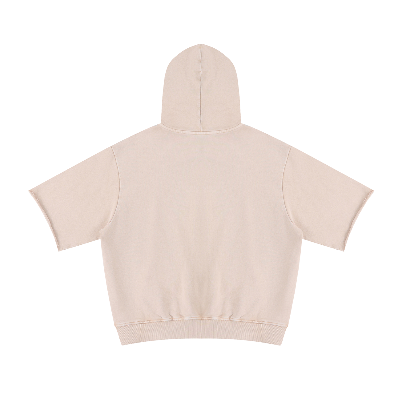 Mineral Wash Short Sleeve Hoodie