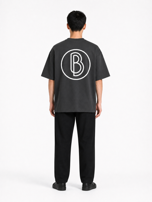 Classic Loose Boxy Tee back model view