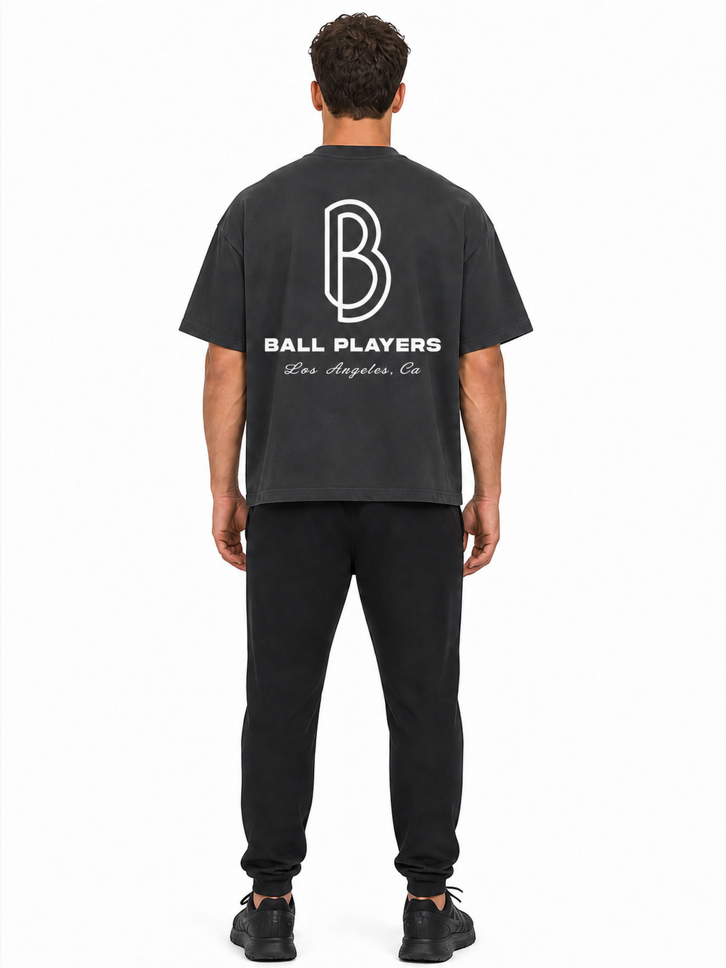 Classic Loose Boxy Tee back model view