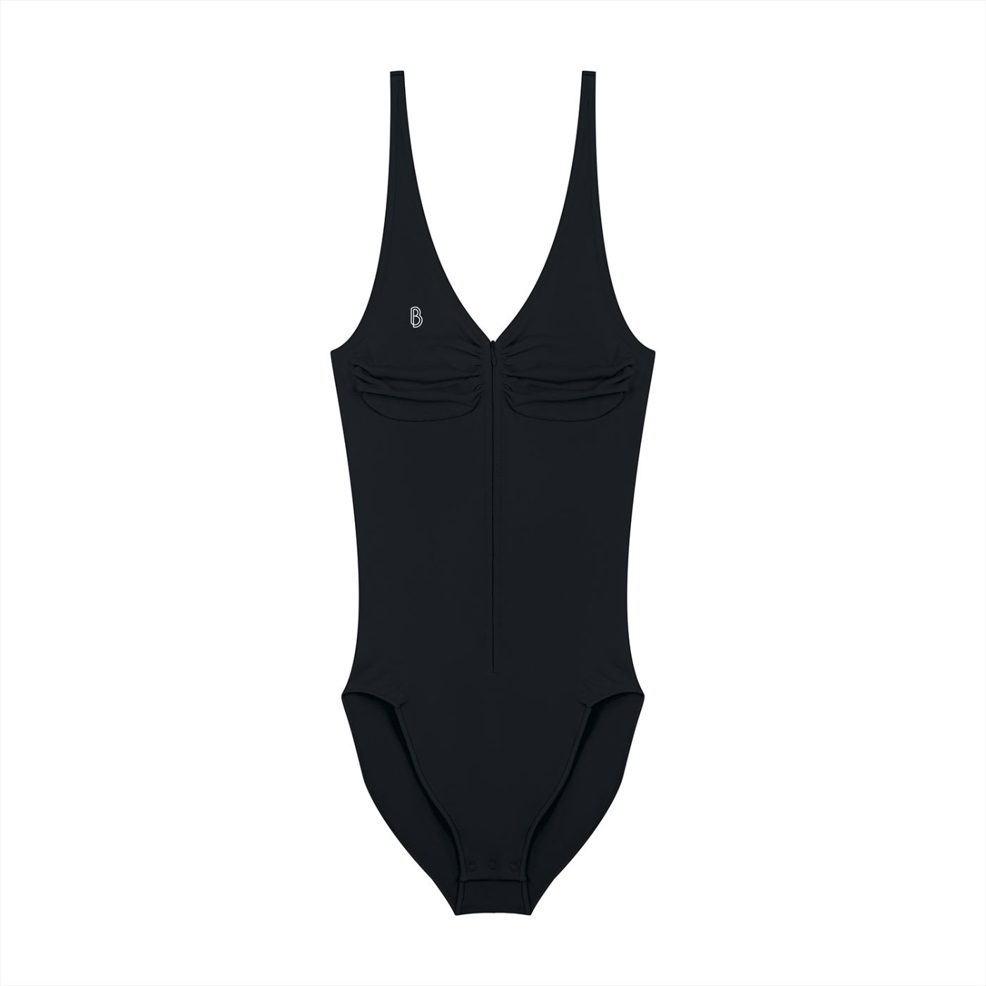 Women’s Full-Zip Ruched Bodysuit