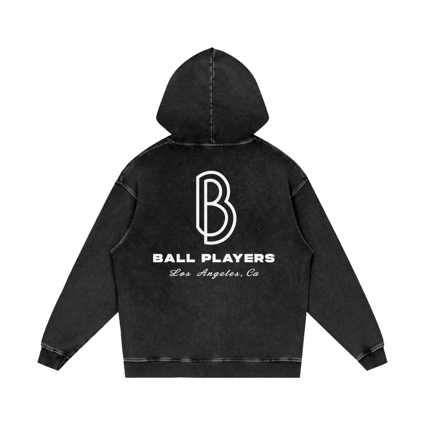 Snow Washed Loose Cotton Hoodie