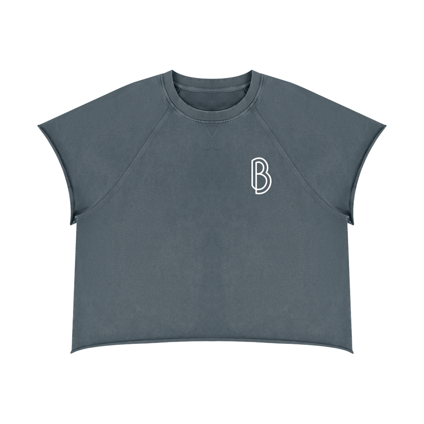 Vintage Wash Raw Edge T-Shirt