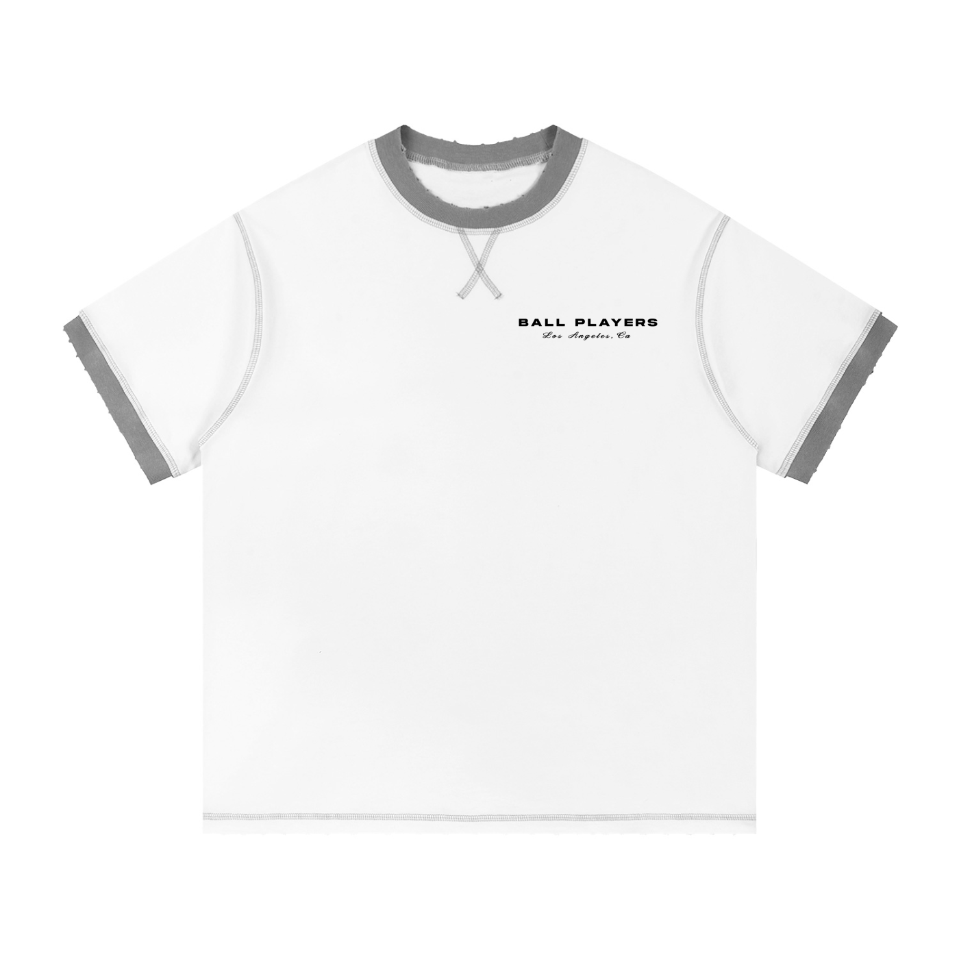 Contrast-Stitched Cotton T-Shirt