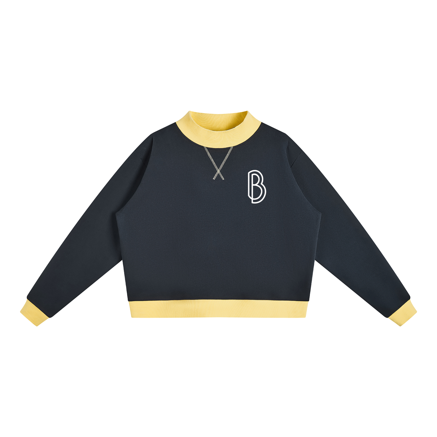 Women’s Mock Neck Crewneck Sweatshirt