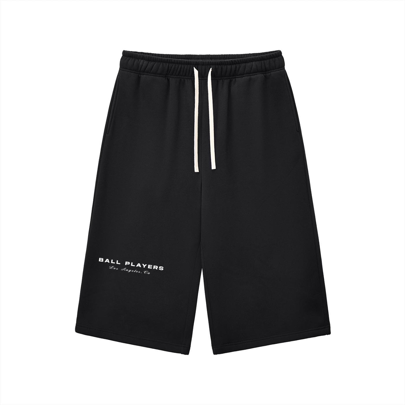 Relaxed Drawstring Three-quarter Sweatpants