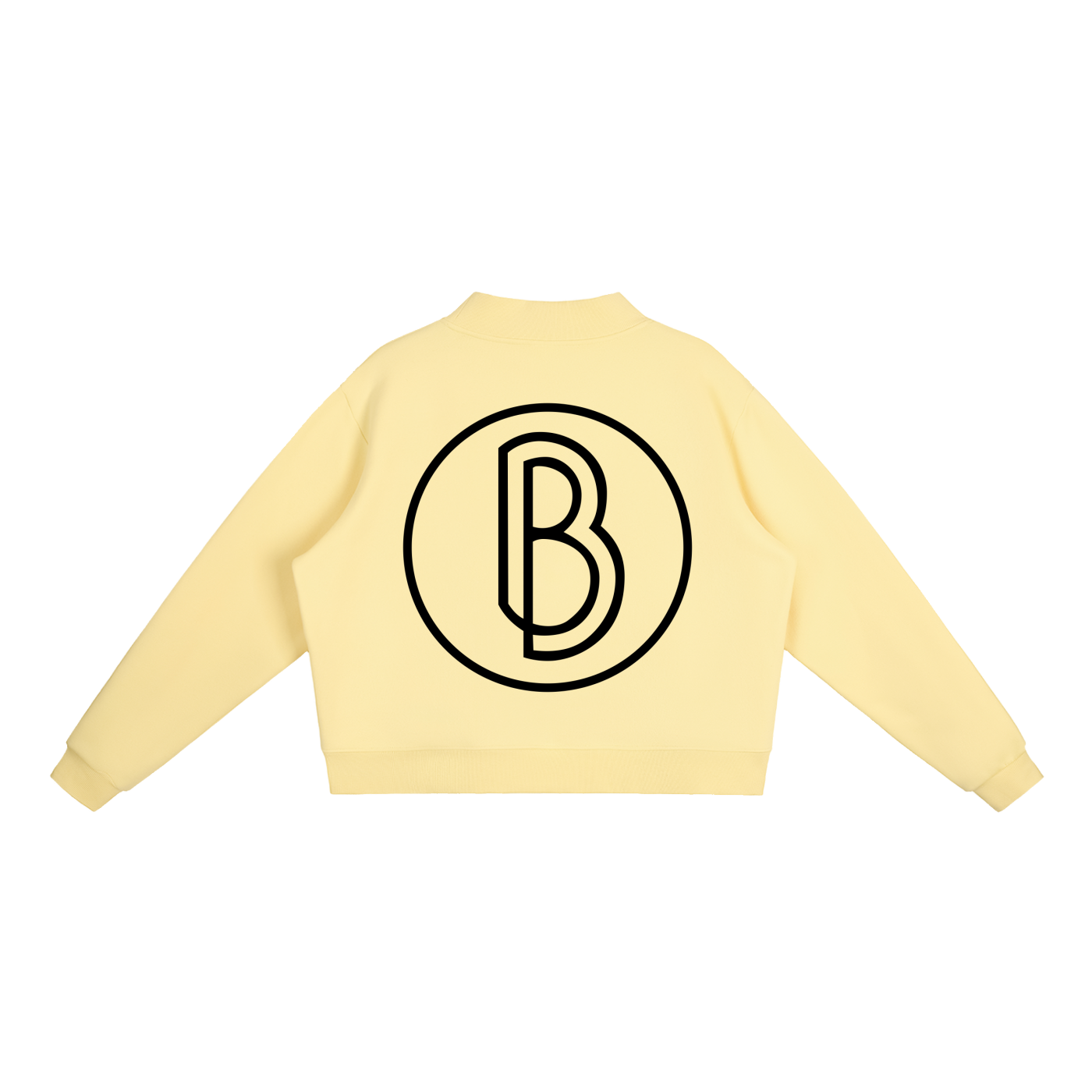 Essential Fleece Mock-Neck Crew Sweatshirt