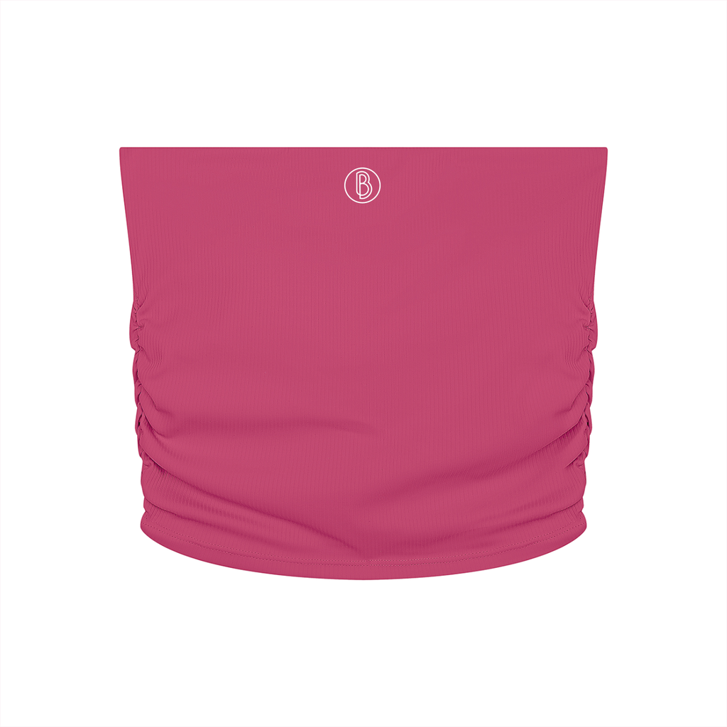 Women’s Ruched Cropped Yoga Tube Top