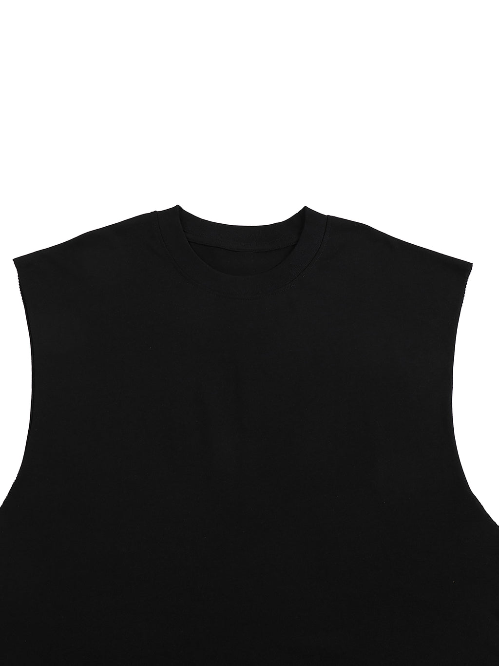 Raw Edge Cotton Tank Top fabric detail view 1