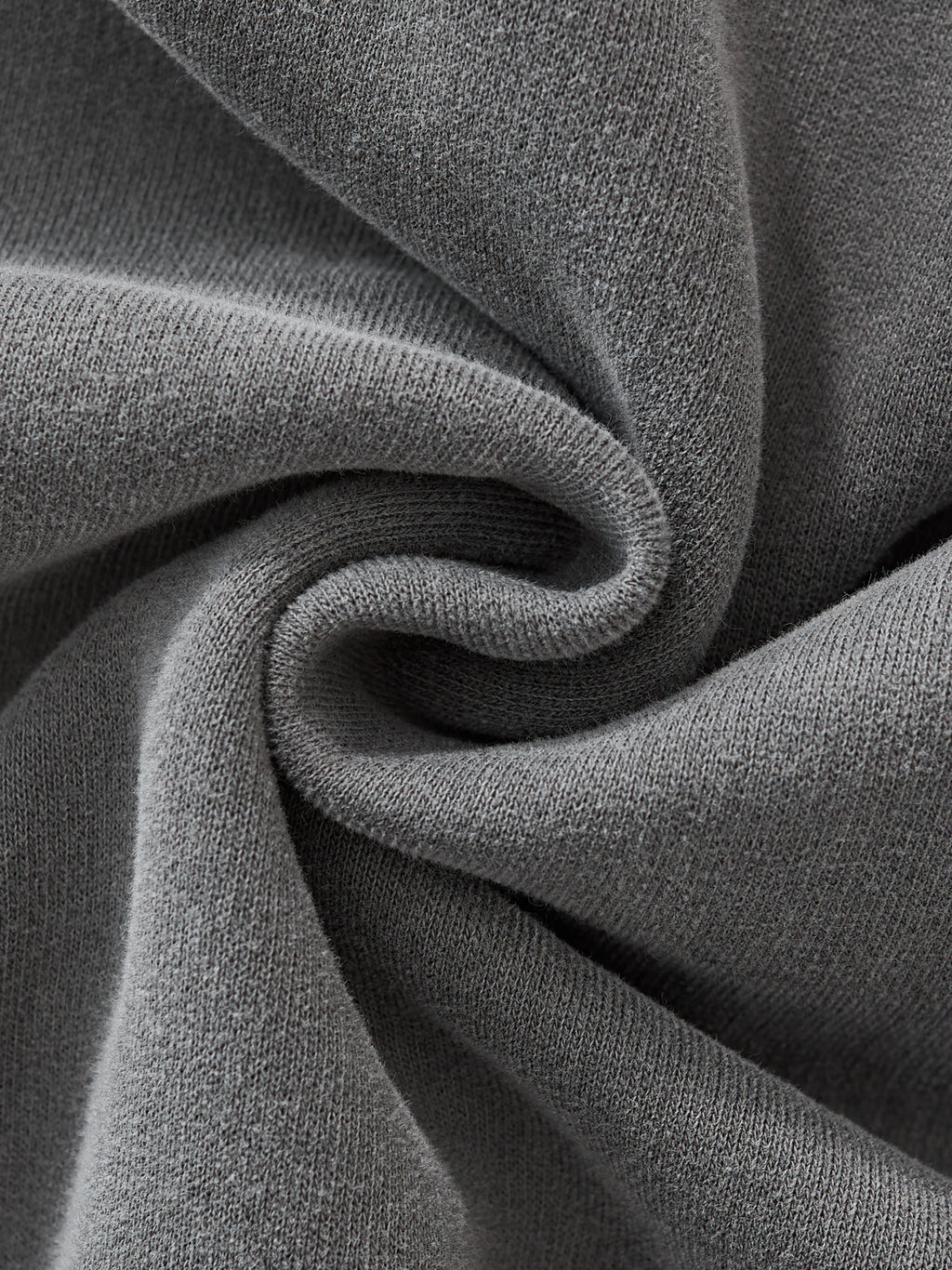 Frayed Enzyme Washed Fleece Hoodie fabric detail view 4