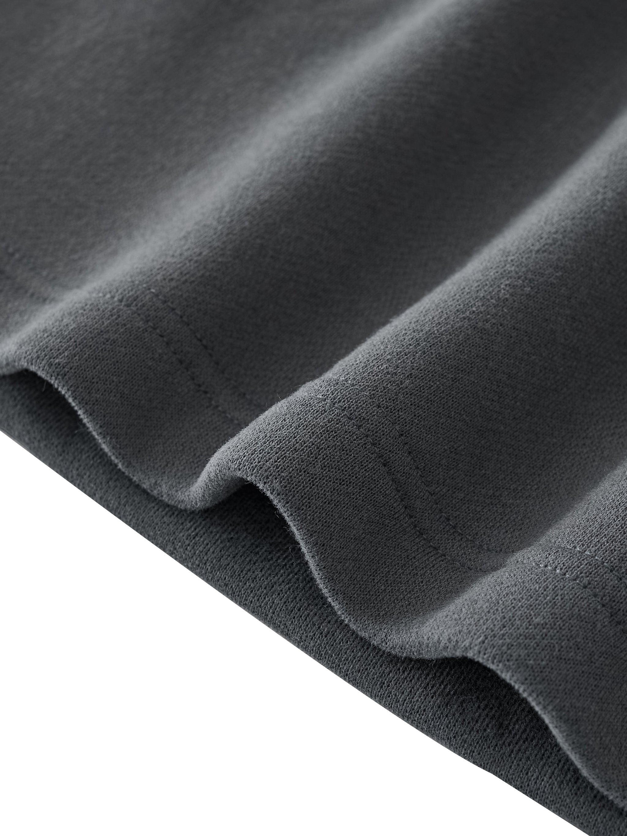 Relaxed Drawstring Three-quarter Sweatpants fabric detail view 3