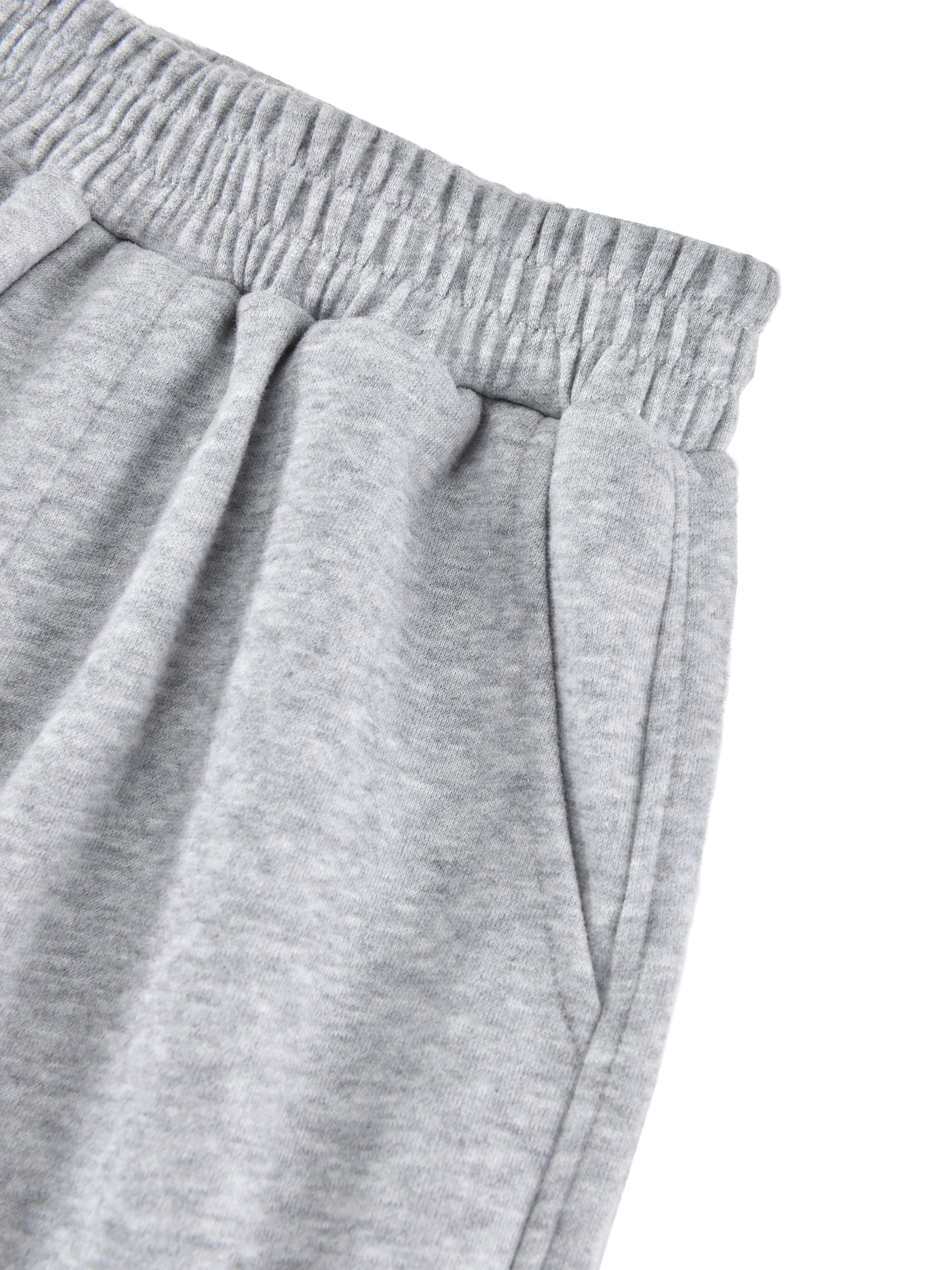 Essential Kids' Straight-Leg Sweatpants fabric detail view 2