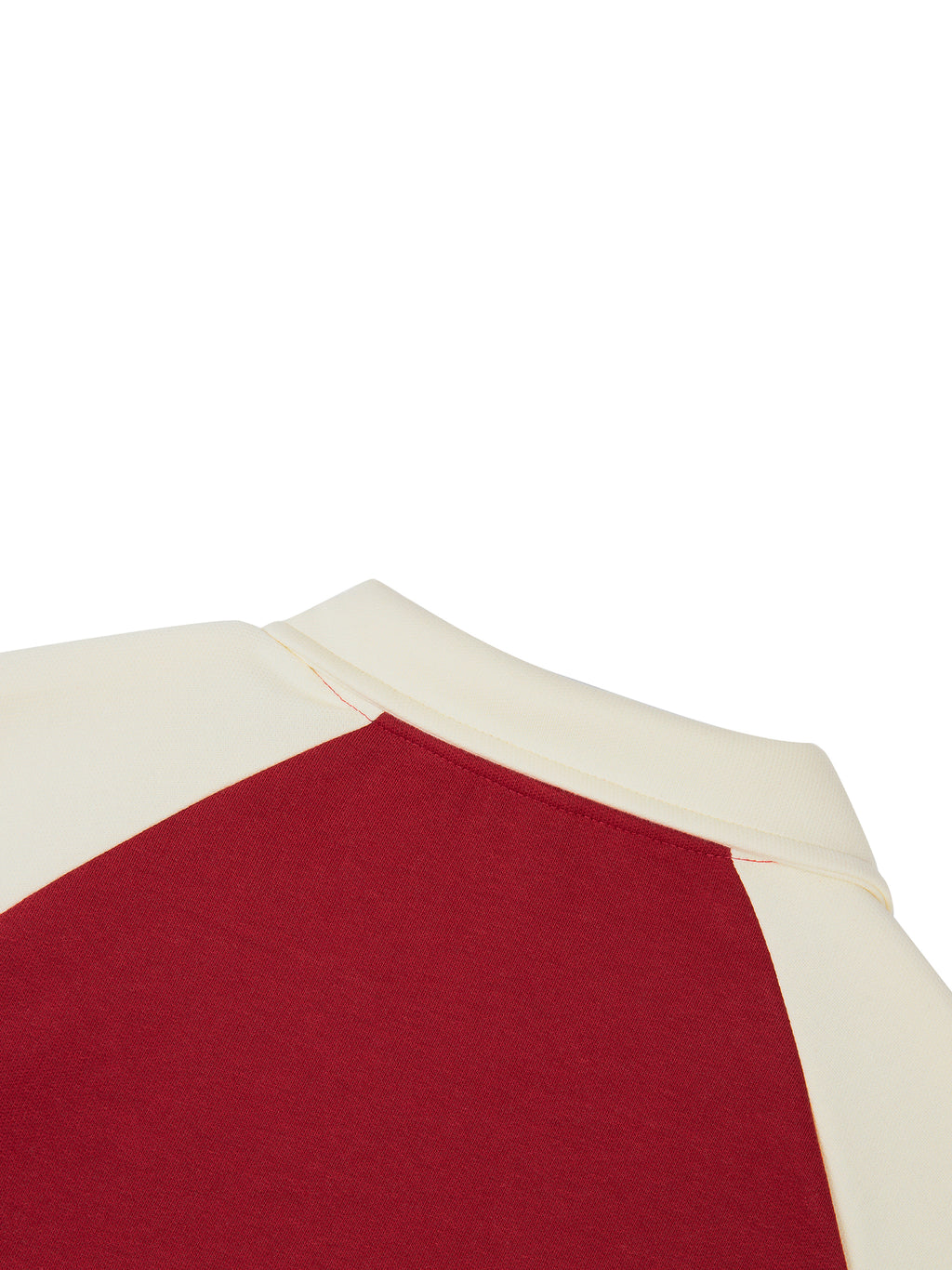 Contrast Raglan Sleeve Baseball Jacket fabric detail view 6