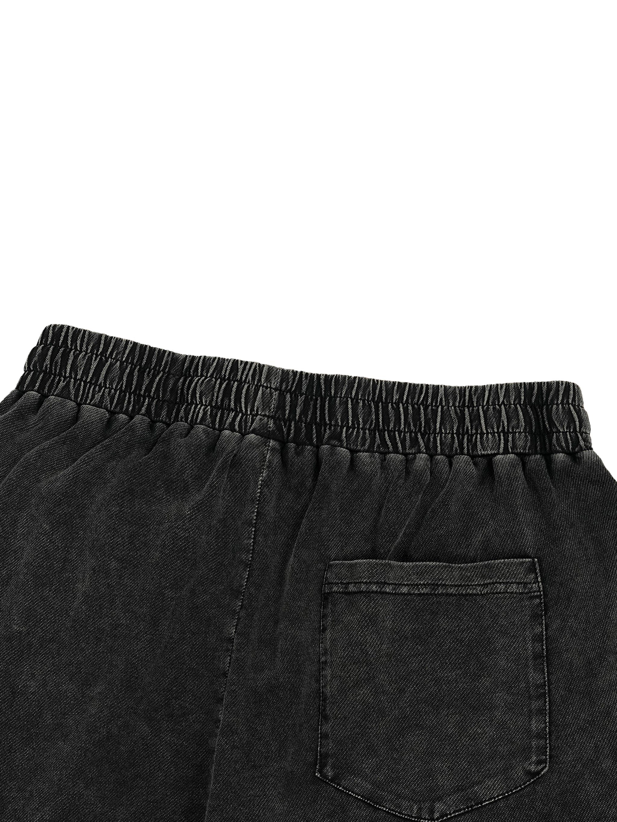 Snow Wash Drawstring Cotton Pants fabric detail view 2