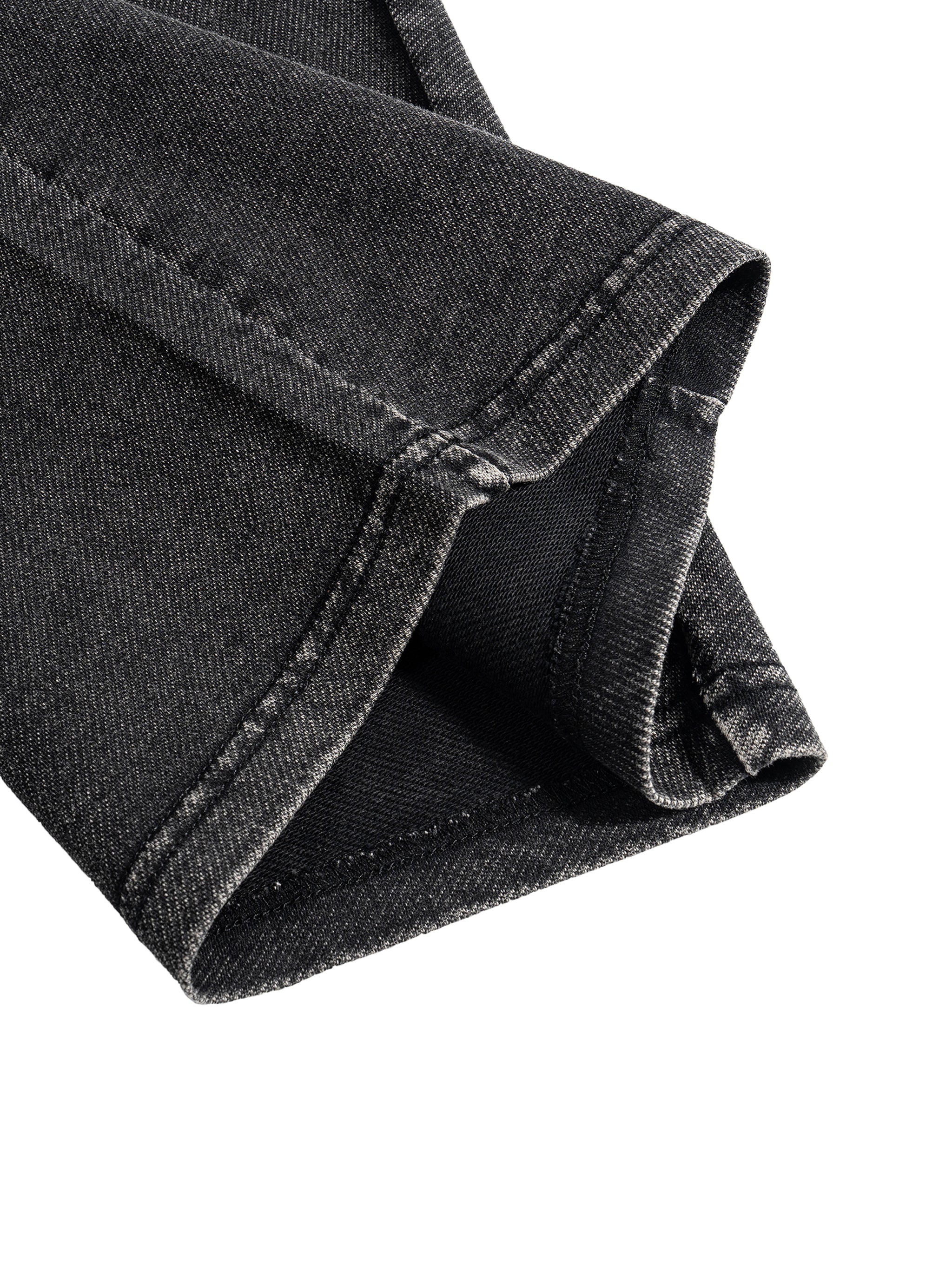 Snow Wash Drawstring Cotton Pants fabric detail view 5