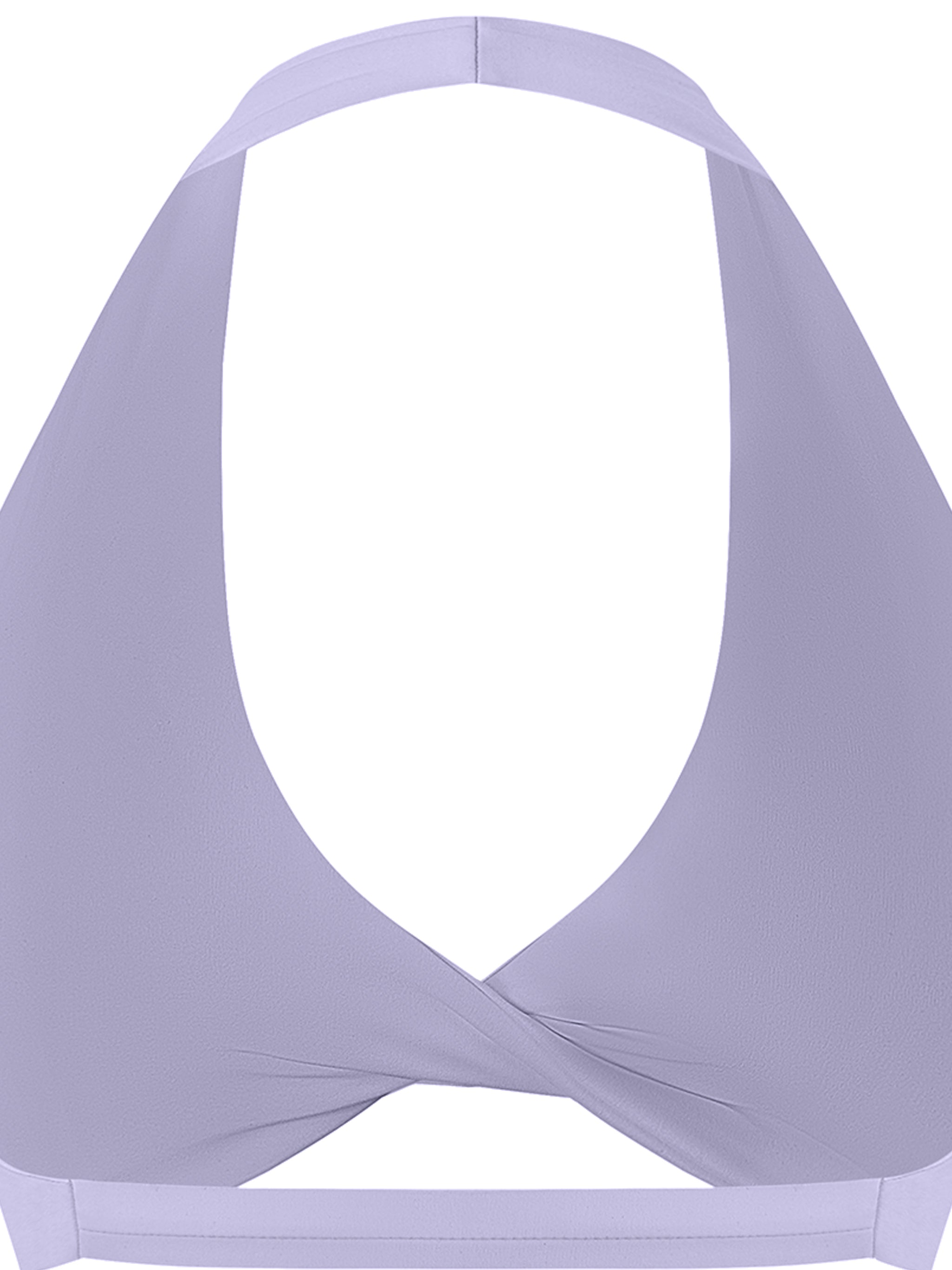 Women's Pleated Halter Sports Bra fabric detail view 2