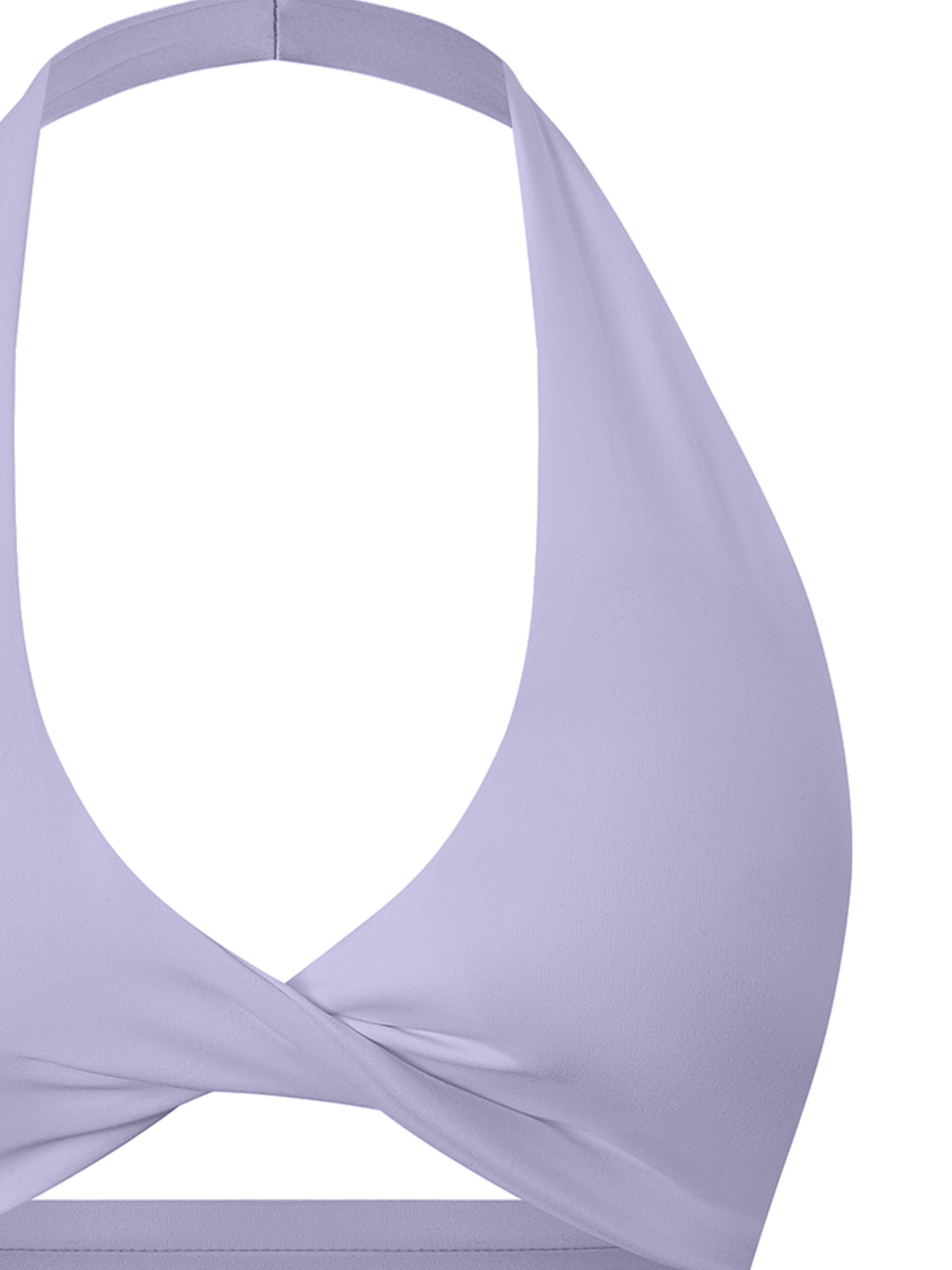 Women's Pleated Halter Sports Bra fabric detail view 4