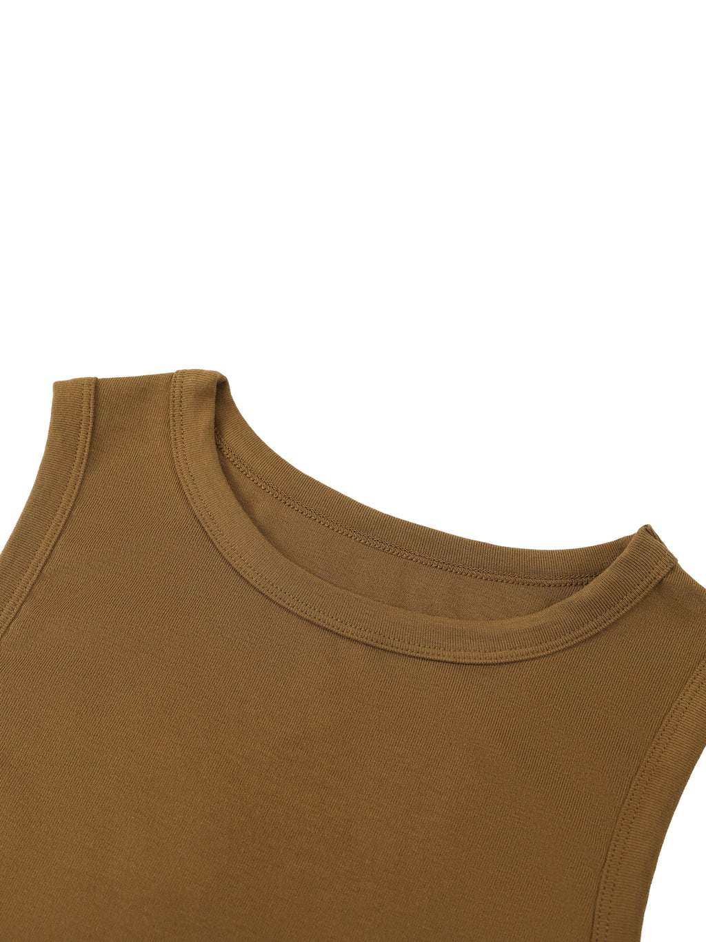 Women's Tight Crewneck Crop Tank Top fabric detail view 1