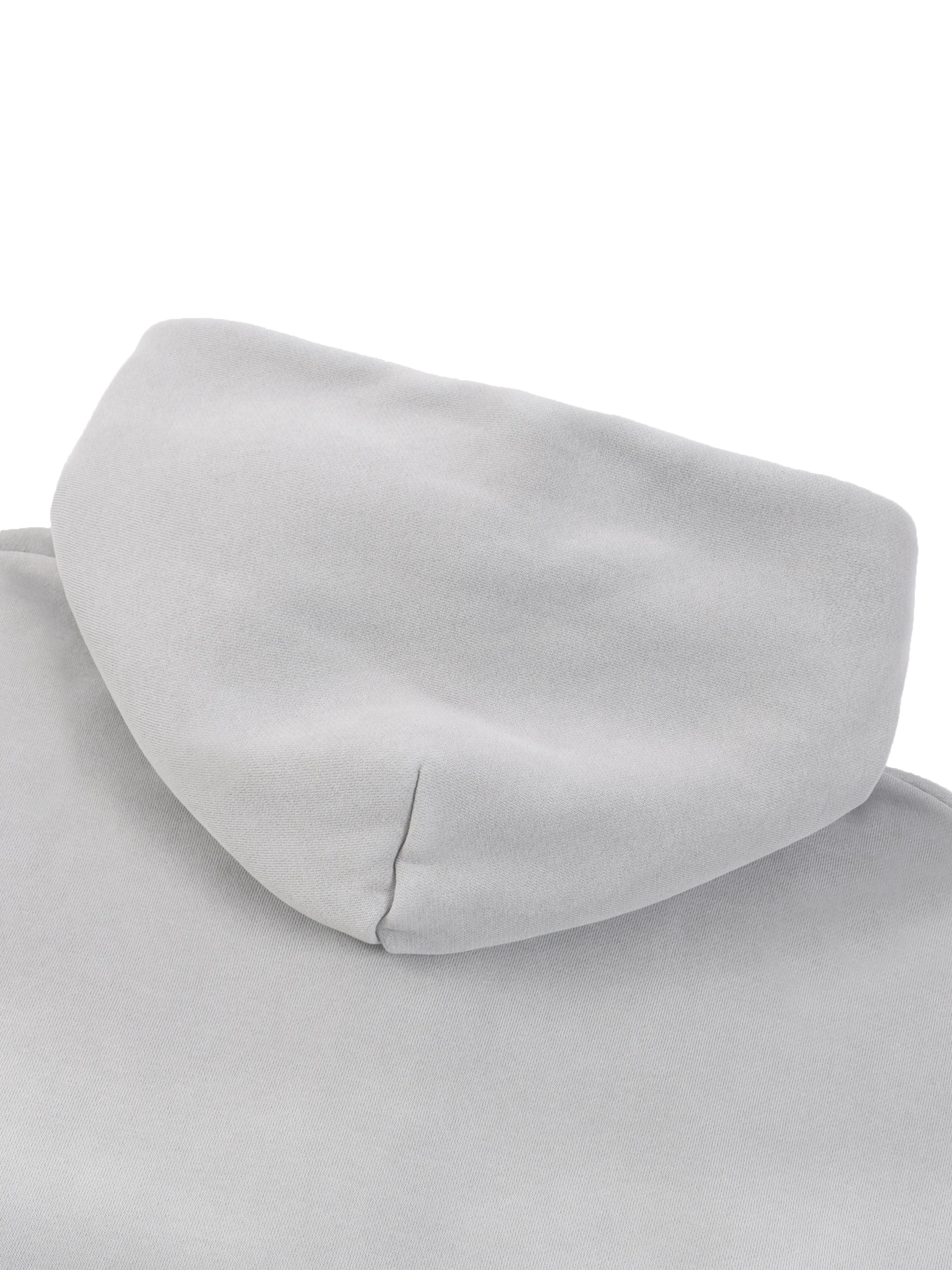 Sunfade Two-way Zipper Boxy Fleece Hoodie fabric detail view 2
