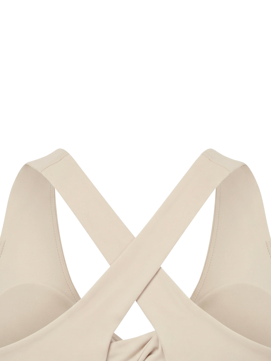 Women's Twist Front V-Neck Sports Bra fabric detail view 2