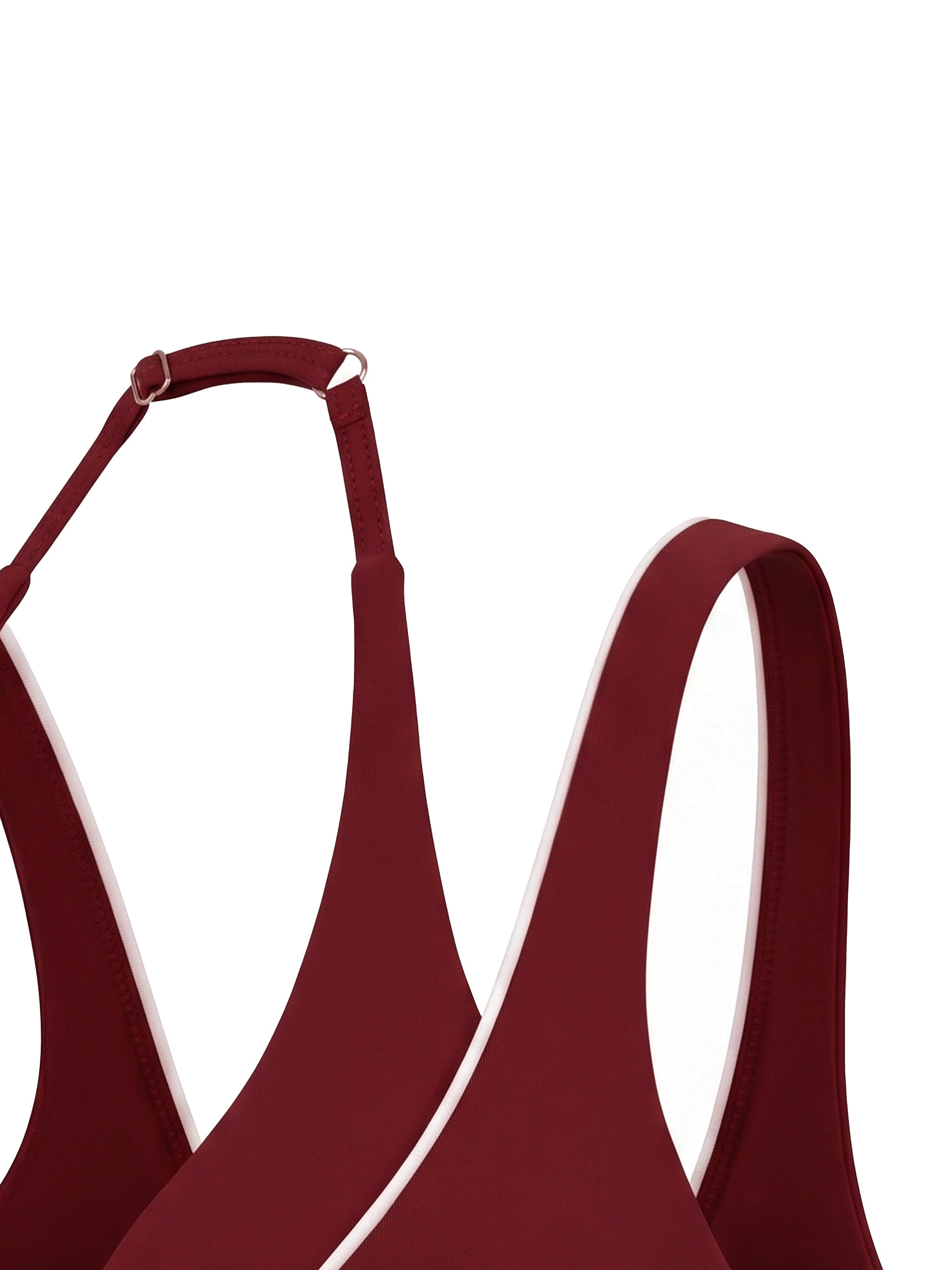 Women’s Halter Neck Yoga Sports Bra fabric detail view 3