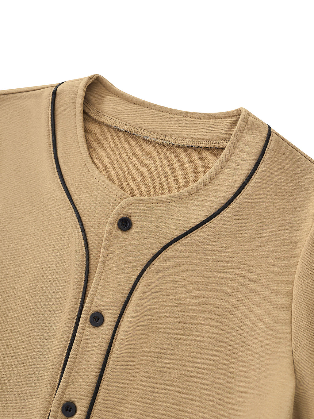 Women's Piping Baseball Jersey fabric detail view 1