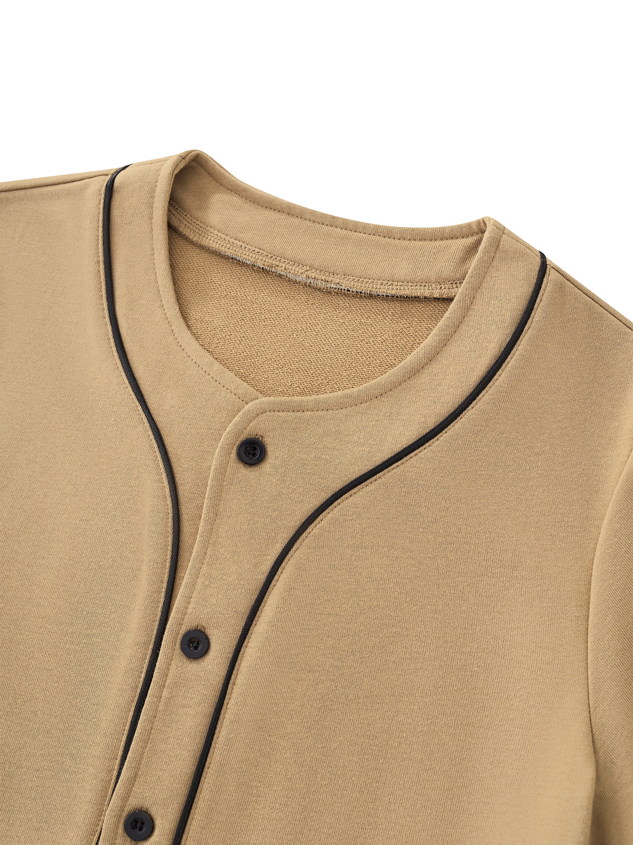 Women's Piping Baseball Jersey fabric detail view 1