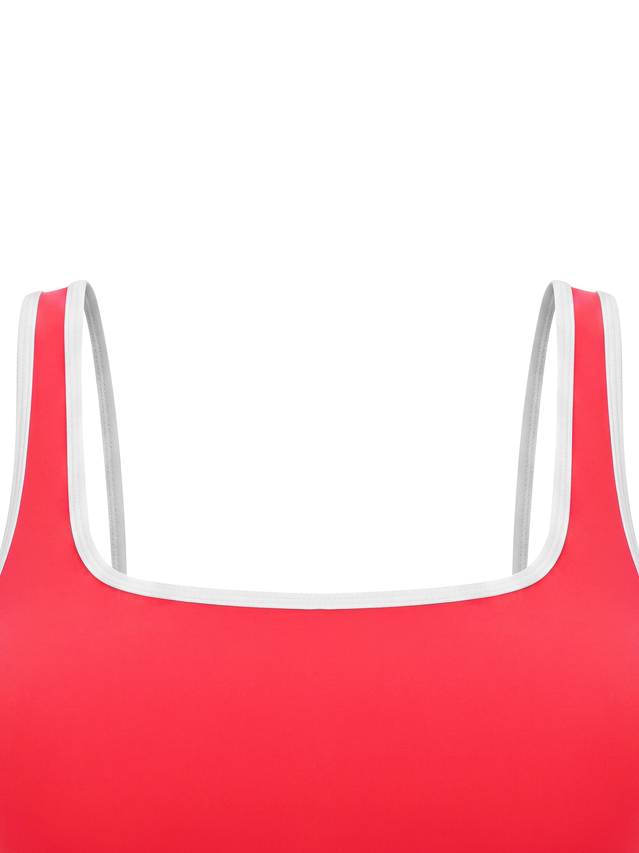 Women's Color Block Yoga Tank Top fabric detail view 1