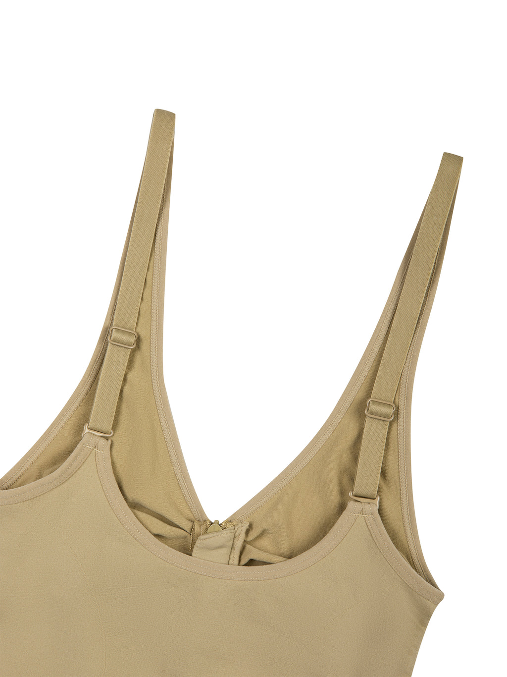 Women’s Full-Zip Ruched Bodysuit fabric detail view 2