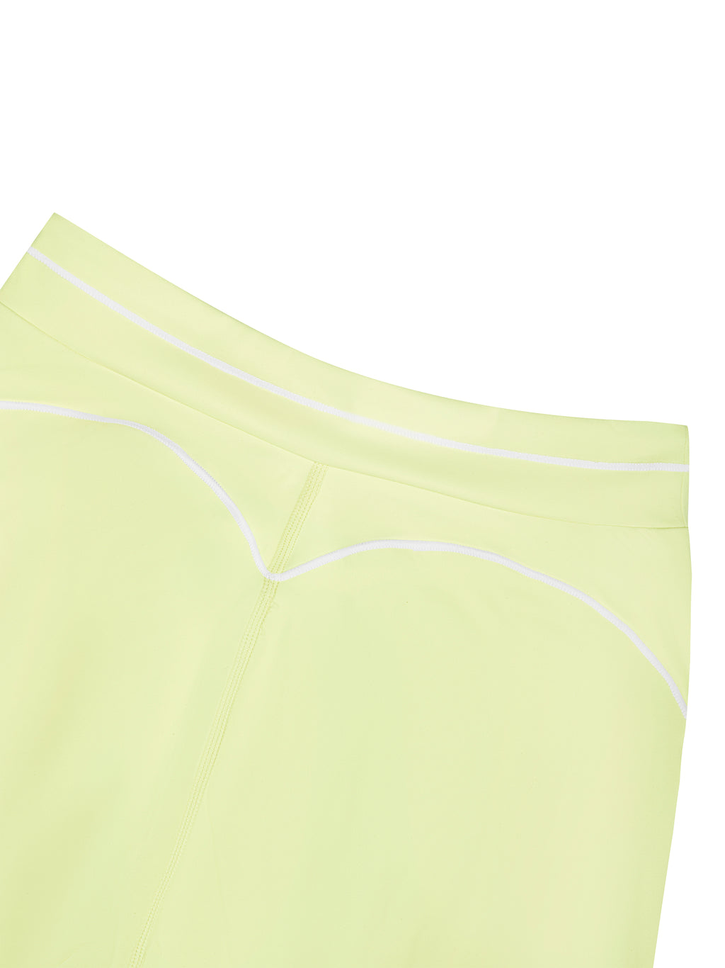 Women's High Rise Topstitching Leggings fabric detail view 2