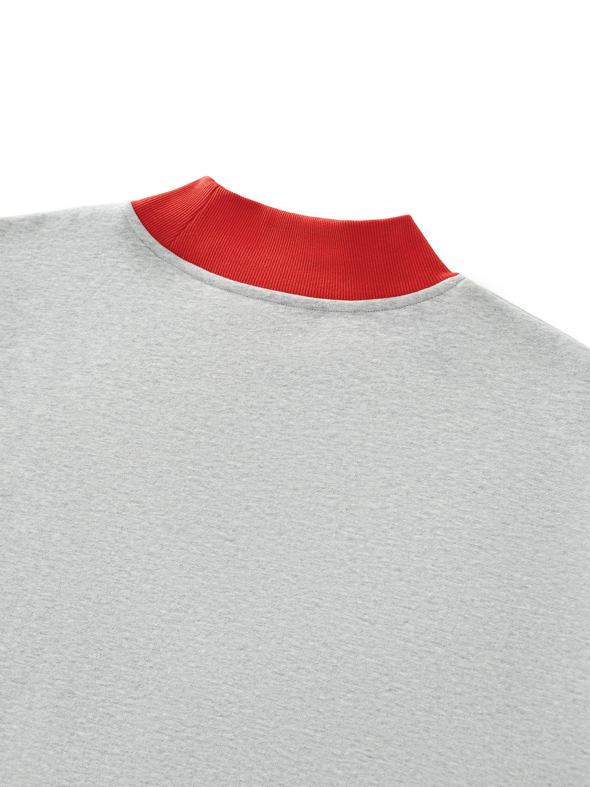 Women’s Mock Neck Crewneck Sweatshirt fabric detail view 2