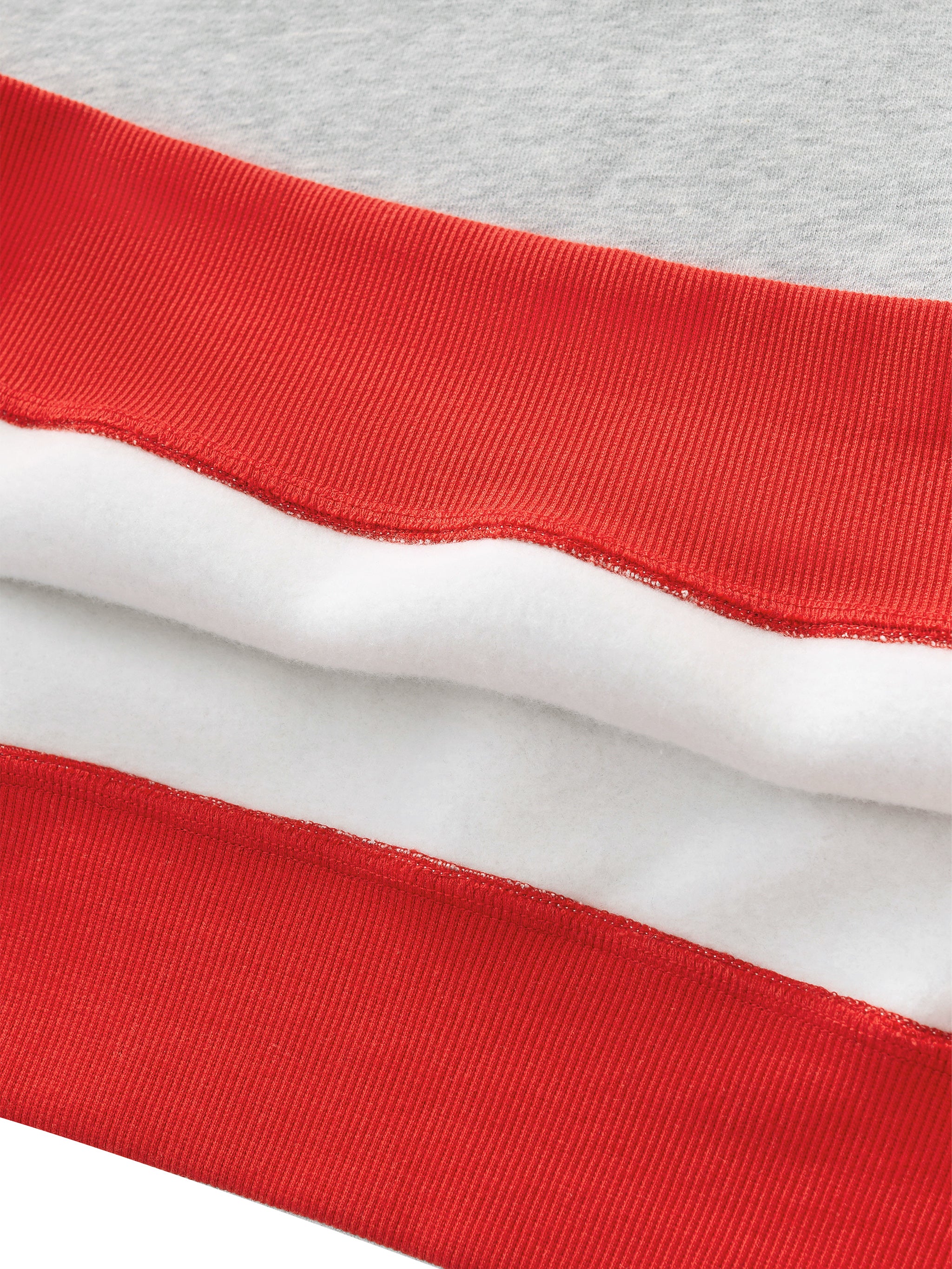 Women’s Mock Neck Crewneck Sweatshirt fabric detail view 3