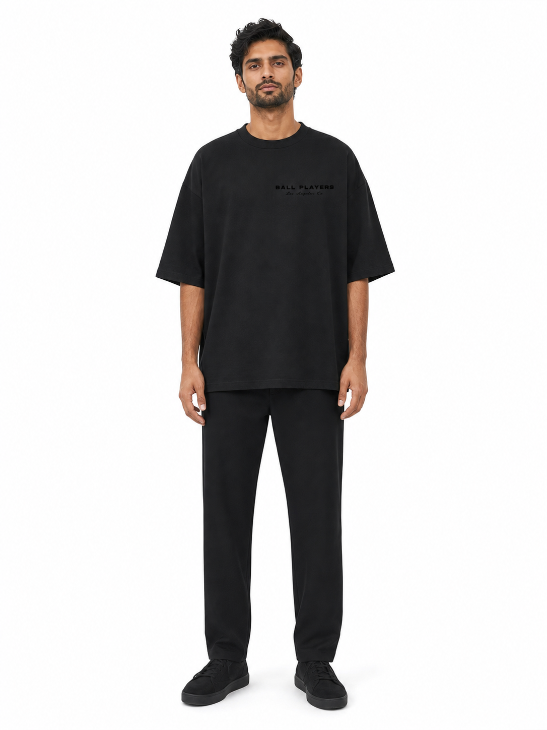 Oversized Drop Shoulder T-Shirt front model view