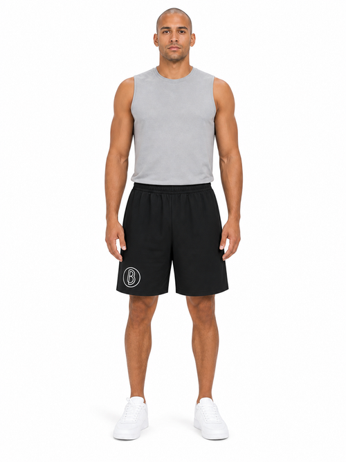 Unisex Cotton Shorts front model view