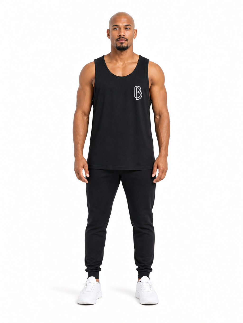 Unisex Loose Tank Top front model view