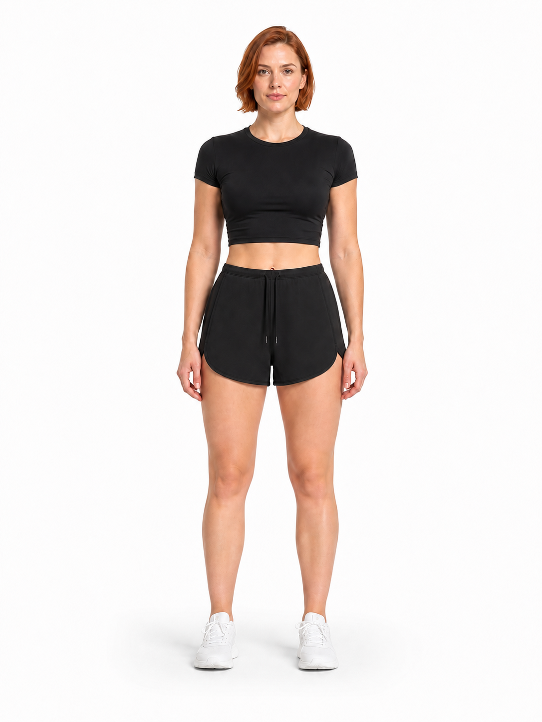 Women's Drawstring Shorts front model view
