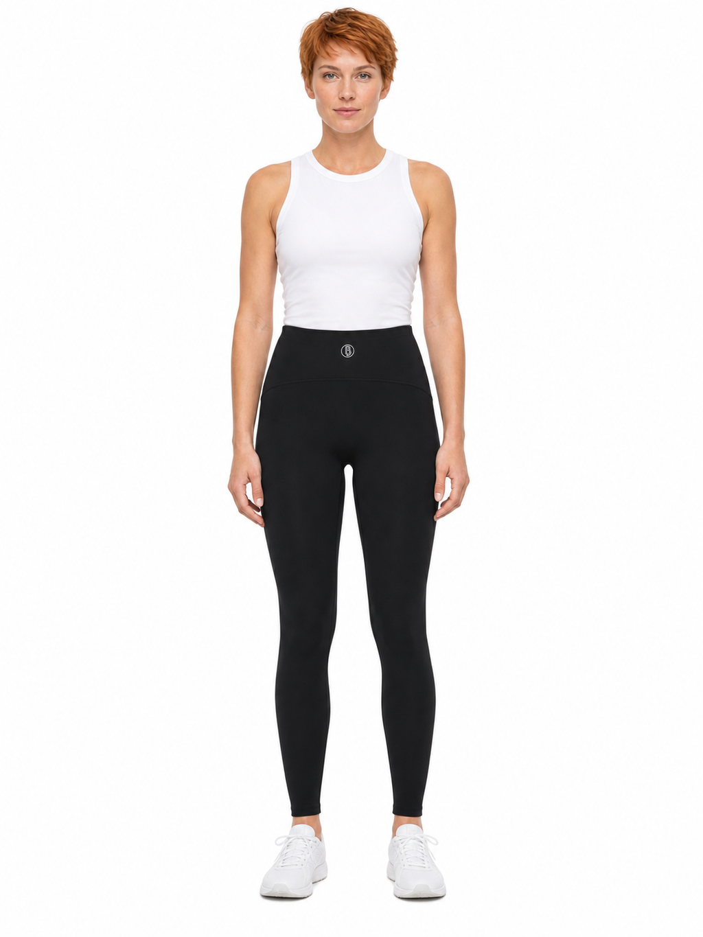 Women's High-Rise Ankle-Length Leggings front model view