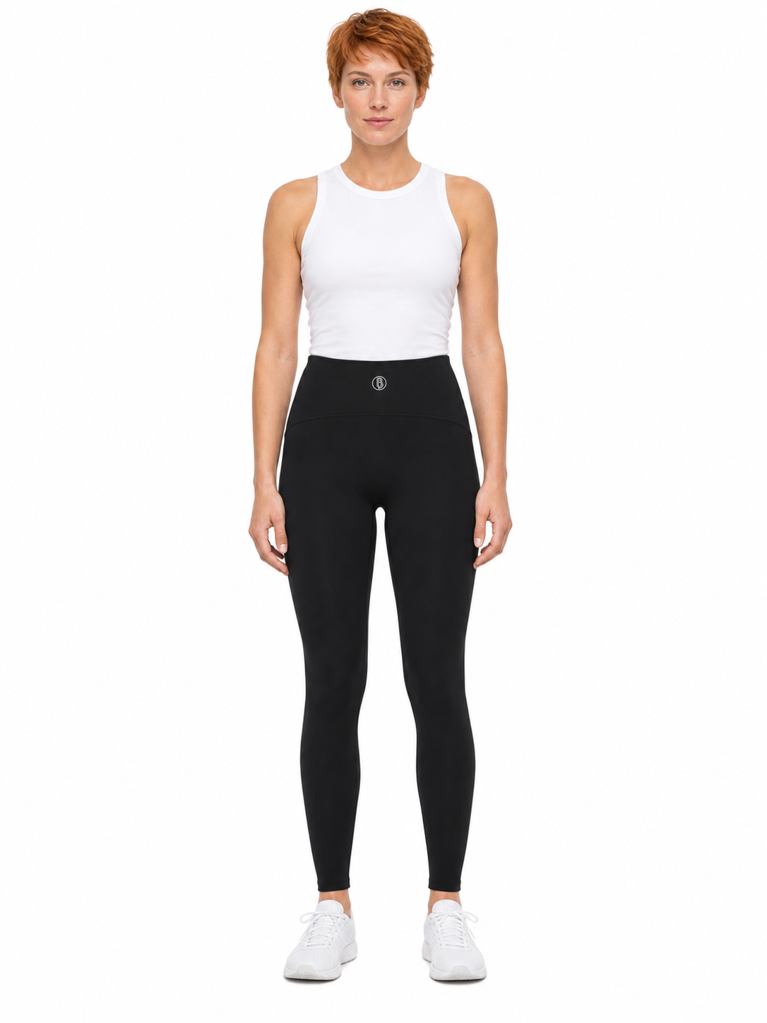 Women's High-Rise Ankle-Length Leggings front model view